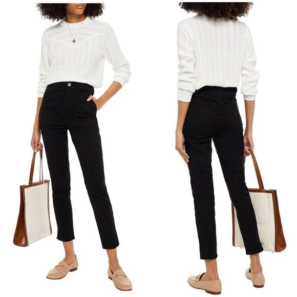 Joie Andira Slim Utility Pants in Black Size 28 - Picture 1 of 16